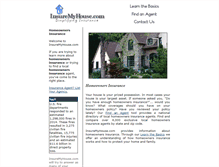 Tablet Screenshot of insuremyhouse.com